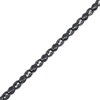 Thumbnail Image 2 of Men's Black Sapphire Chain Link Bracelet Matte Gunmetal-Plated Sterling Silver 8.5"