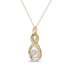 Thumbnail Image 2 of Diamond Infinity Necklace 1/4 ct tw 10K Yellow Gold 18"