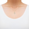 Thumbnail Image 4 of Diamond Infinity Necklace 1/4 ct tw 10K Yellow Gold 18"