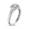 Thumbnail Image 2 of Adore Round-Cut Diamond Cushion Frame Engagement Ring 1/4 ct tw 10K White Gold