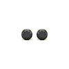 Thumbnail Image 2 of Round-cut Black Diamond Solitaire Stud Earrings 1 ct tw 10K Yellow Gold