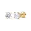 Thumbnail Image 1 of KAY Lab-Grown Diamonds Round-Cut Solitaire Stud Earrings 2 ct tw 14K Yellow Gold (F/SI2)