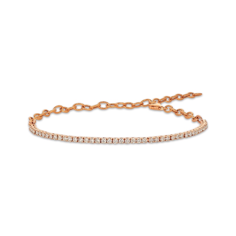 Main Image 1 of Le Vian Diamond Line Bracelet 1-1/4 ct tw 14K Strawberry Gold 8"