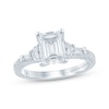 Thumbnail Image 1 of Monique Lhuillier Bliss Emerald-Cut Lab-Grown Diamond Engagement Ring 2 ct tw 18K White Gold