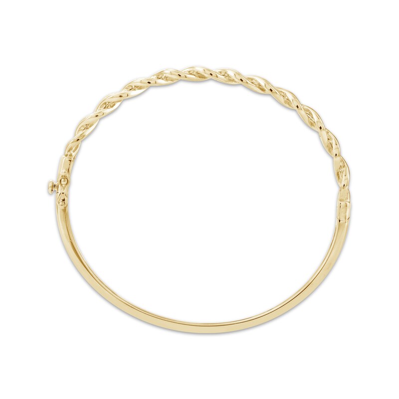 Main Image 2 of Diamond Twist Bangle Bracelet 1 ct tw 10K Yellow Gold
