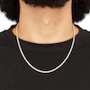 Thumbnail Image 4 of Silk Rope Chain Necklace 2.5mm Solid 14K Yellow Gold 20"