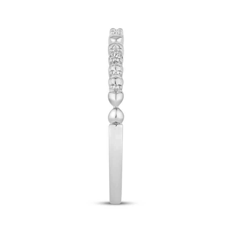 Main Image 2 of Adore Diamond Stackable Wedding Band 1/20 ct tw 14K White Gold