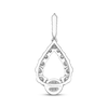 Thumbnail Image 4 of Milestones Diamond Teardrop Necklace 1 ct tw 10K White Gold 18"