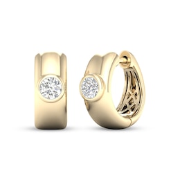 KAY Lab-Grown Diamonds Huggie Hoop Earrings 1/2 ct tw 10K Yellow Gold