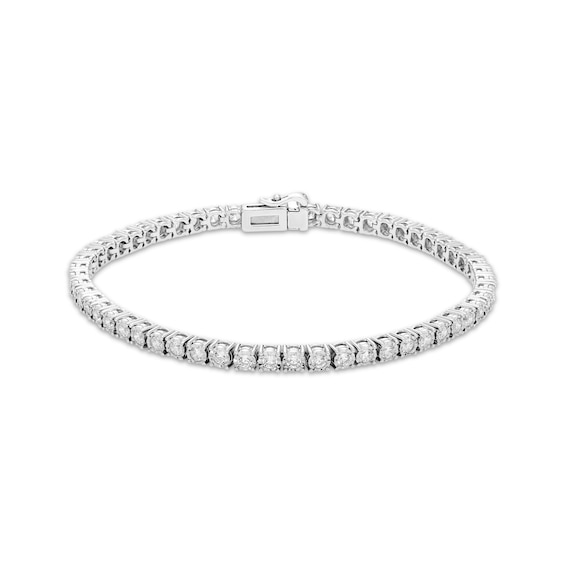 Diamond Tennis Bracelet 2 ct tw 10K White Gold 7"