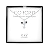 Thumbnail Image 1 of Cheerleader Necklace with Black & White Diamond Accents Sterling Silver 18"