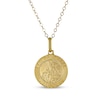 Thumbnail Image 1 of Children's Saint Michael Medallion Necklace 14K Yellow Gold 13"
