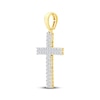 Thumbnail Image 2 of KAY Lab-Grown Diamonds Men's Cross Charm 1-1/2 ct tw 10K Yellow Gold