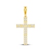 Thumbnail Image 3 of KAY Lab-Grown Diamonds Men's Cross Charm 1-1/2 ct tw 10K Yellow Gold