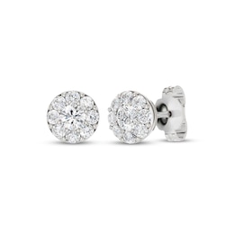 KAY Lab-Grown Diamonds Halo Stud Earrings 1/2 ct tw 10K White Gold