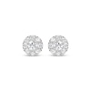 Thumbnail Image 2 of KAY Lab-Grown Diamonds Halo Stud Earrings 1/2 ct tw 10K White Gold