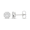 Thumbnail Image 3 of KAY Lab-Grown Diamonds Halo Stud Earrings 1/2 ct tw 10K White Gold
