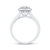 Thumbnail Image 3 of Adore Multi-Diamond Teardrop Halo Engagement Ring 3/8 ct tw 10K White Gold