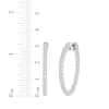 Thumbnail Image 4 of KAY Lab-Grown Diamonds Inside-Out Hoop Earrings 3 ct tw 10K White Gold
