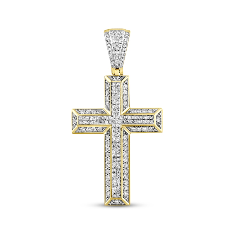 Main Image 1 of Diamond Cross Charm 1 ct tw 10K Yellow Gold