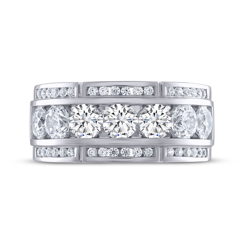 Main Image 3 of Men's THE LEO Legacy Lab-Grown Diamond Wedding Band 2-3/4 ct tw 14K White Gold