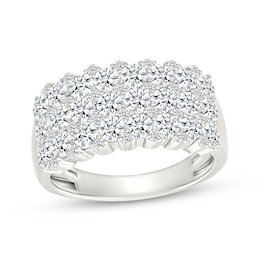 KAY Lab-Grown Diamonds Multi-Row Wide Fashion Ring 2 ct tw Sterling Silver