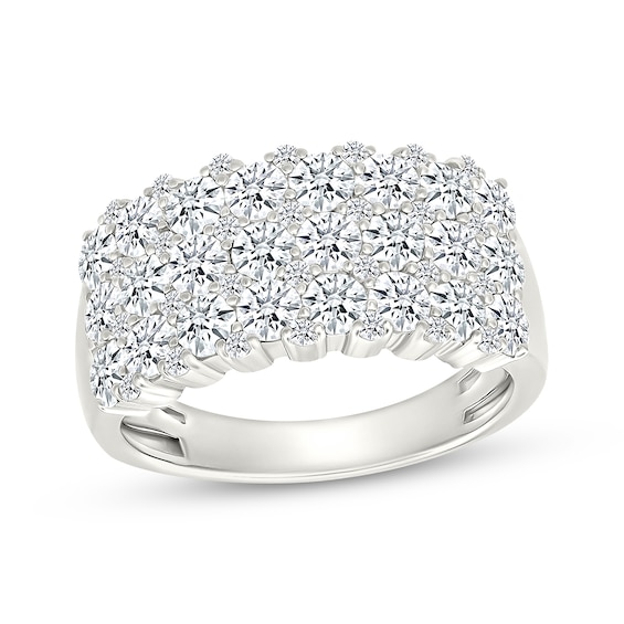 KAY Lab-Grown Diamonds Multi-Row Wide Fashion Ring 2 ct tw Sterling Silver