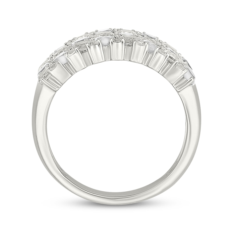 Main Image 3 of KAY Lab-Grown Diamonds Multi-Row Wide Fashion Ring 2 ct tw Sterling Silver