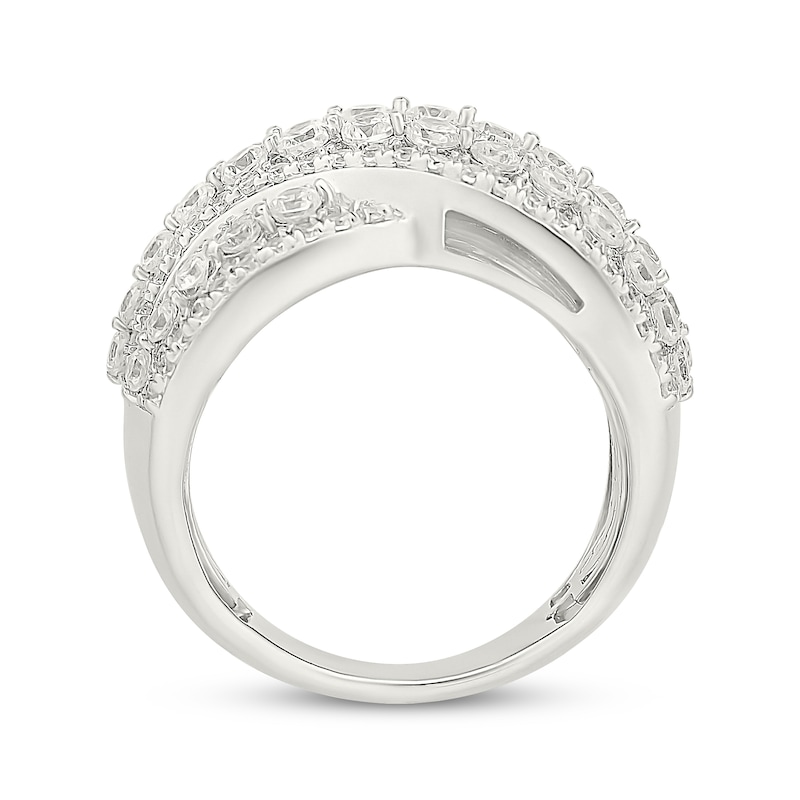 Main Image 3 of KAY Lab-Grown Diamonds Crossover Wide Fashion Ring 2 ct tw Sterling Silver