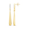 Thumbnail Image 3 of KAY Lab-Grown Diamonds Teardrop Dangle Earrings 7/8 ct tw 24K Yellow Gold Vermeil Sterling Silver