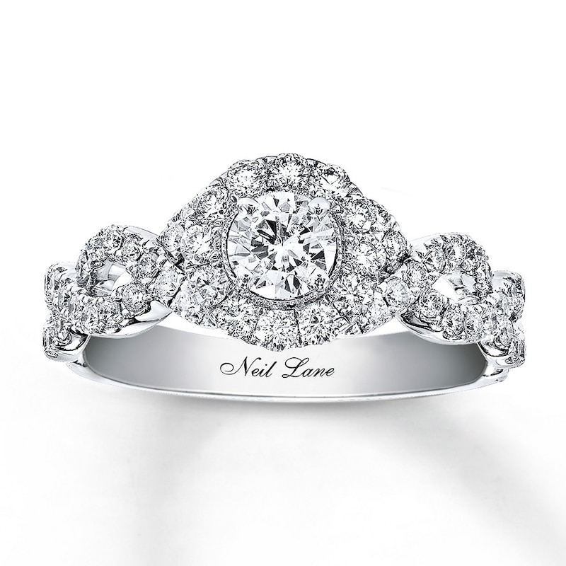 Neil Lane Engagement Ring 1 ct tw Diamonds 14K White Gold