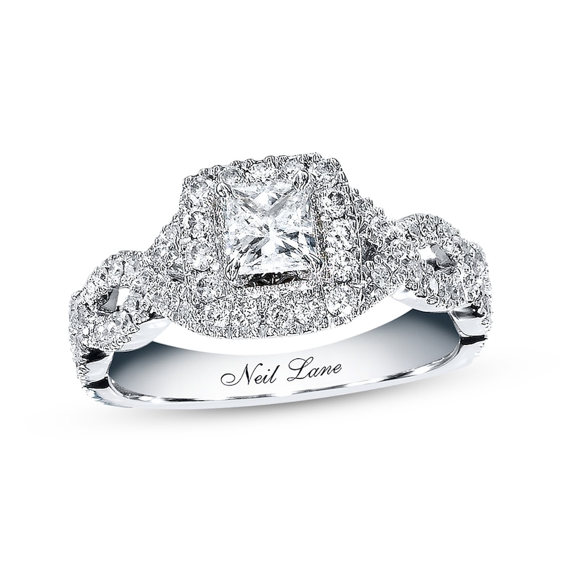 Neil Lane Engagement Ring 1 ct tw Diamonds 14K White Gold