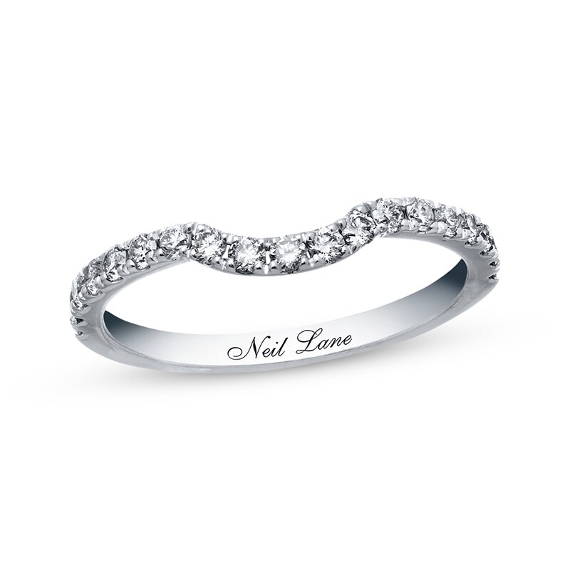 Neil Lane Round Diamond Wedding Band 3/8 ct tw 14K White Gold