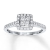 Thumbnail Image 0 of Diamond Engagement Ring 1/2 Carat tw 14K White Gold