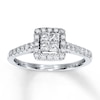 Thumbnail Image 1 of Adore Diamond Engagement Ring 1/2 Carat tw 14K White Gold