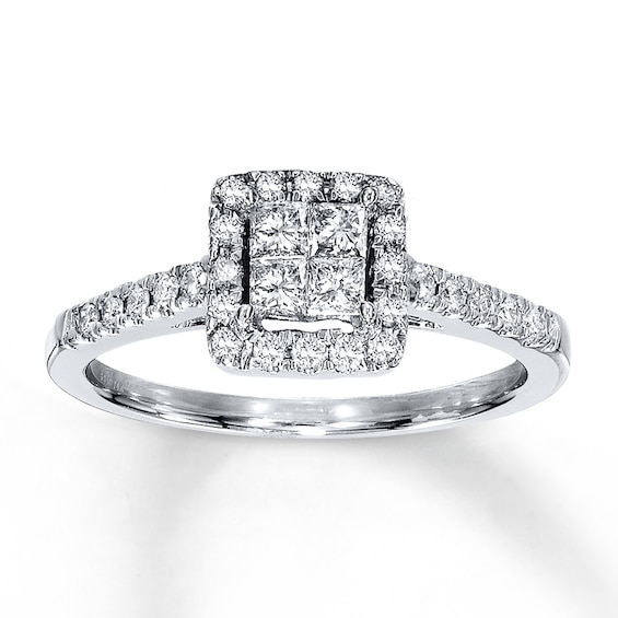 Adore Diamond Engagement Ring 1/2 Carat tw 14K White Gold