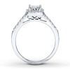 Thumbnail Image 1 of Diamond Engagement Ring 1/2 Carat tw 14K White Gold