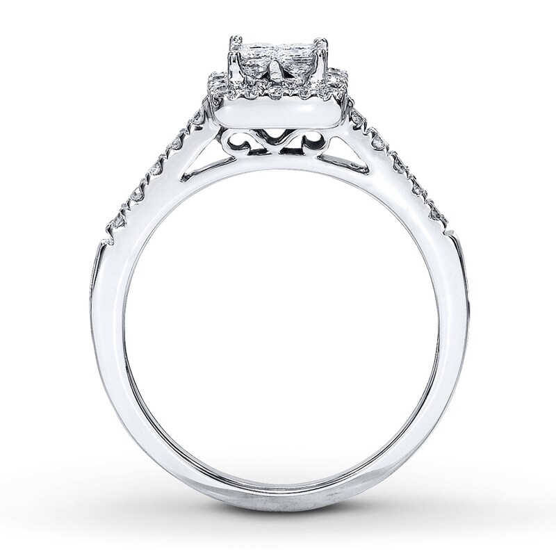 Main Image 2 of Adore Diamond Engagement Ring 1/2 Carat tw 14K White Gold