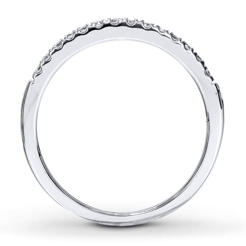 Diamond Wedding Band 1/8 ct tw Round-cut 14K White Gold