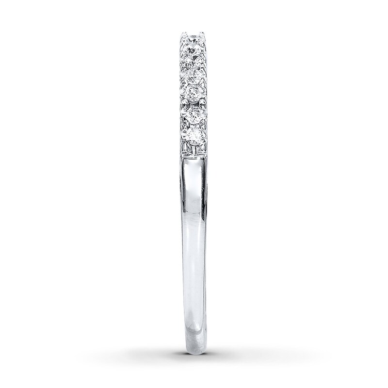Diamond Wedding Band 1/8 ct tw Round-cut 14K White Gold