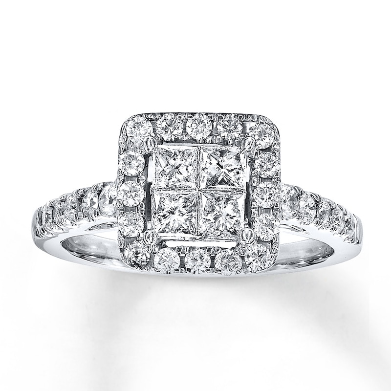 Main Image 1 of Adore Diamond Engagement Ring 7/8 Carat tw 14K White Gold
