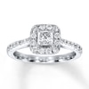 Thumbnail Image 1 of Adore Diamond Engagement Ring 3/4 ct tw Princess-cut 14K White Gold