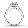 Thumbnail Image 2 of Adore Diamond Engagement Ring 3/4 ct tw Princess-cut 14K White Gold