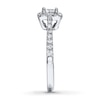 Thumbnail Image 3 of Adore Diamond Engagement Ring 3/4 ct tw Princess-cut 14K White Gold