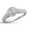 Thumbnail Image 1 of Adore Diamond Engagement Ring 3/8 ct tw Round-cut 14K White Gold