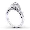 Thumbnail Image 2 of Adore Diamond Engagement Ring 3/8 ct tw Round-cut 14K White Gold