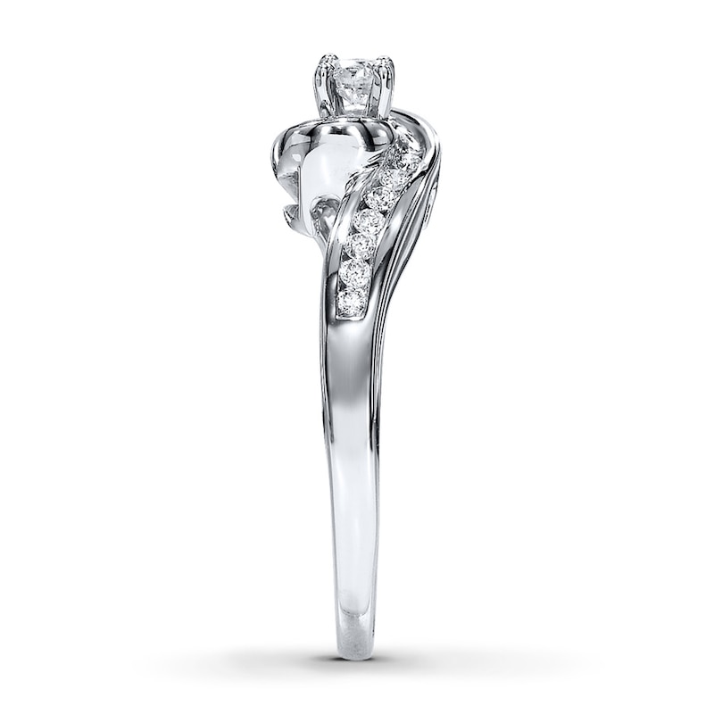 Diamond Engagement Ring 1/4 Carat tw 14K White Gold
