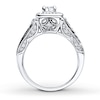 Thumbnail Image 2 of Adore Diamond Engagement Ring 1 ct tw Princess-cut 14K White Gold