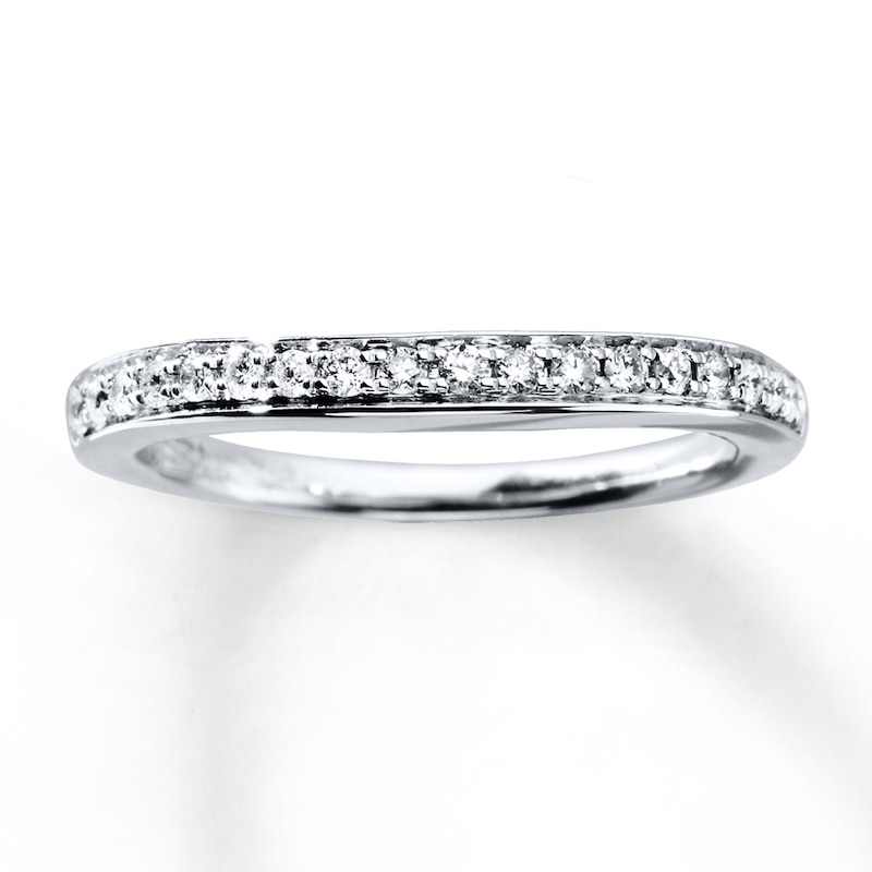 Main Image 1 of Diamond Wedding Band 1/5 ct tw Round-cut 14K White Gold