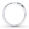 Thumbnail Image 2 of Adore Contoured Wedding Band 14K White Gold